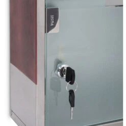 Relaxdays Armoire à Pharmacie EMERGENCY, XL, HLP : 45 X 30 X 12 Cm, Pour La Salle De Bain, Argenté/marron -Songmics Soldes Magasin 10366613 5