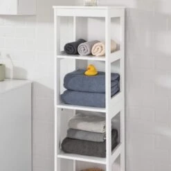 Meuble Colonne De Salle De Bain Armoire Haute étagère De Salle De Bain Avec 6 étagères,SoBuy®BZR14-W 10 Meuble Colonne De Salle De Bain Armoire Haute étagère De Salle De Bain Avec 6 étagères,SoBuy®BZR14-W -Songmics Soldes Magasin 14060787 4