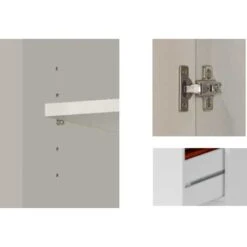 Colonne De Salle De Bains Sur Pied Blanche Brillante Avec Quatre Portes Et Un Tiroir Blanc Brillant 11 Colonne De Salle De Bains Sur Pied Blanche Brillante Avec Quatre Portes Et Un Tiroir Blanc Brillant -Songmics Soldes Magasin 16970760 5