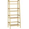 Étagère En Bambou à 4 Niveaux Meuble De Rangement 123x48x32 Cm Maison Intérieur Salle De Bain Cuisine Sous-sol -Songmics Soldes Magasin 19378757 1