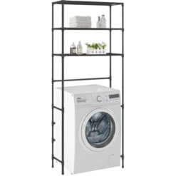 Support De Rangement Au-dessus Lave-linge 3 Niveaux 69x28x169cm