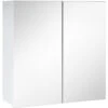 Meuble A Miroir 60 X 60 Cm Leon Blanc - Miroir Armoire Miroir Salle De Bains Armoire De Rangement 2 Meuble A Miroir 60 X 60 Cm Leon Blanc - Miroir Armoire Miroir Salle De Bains Armoire De Rangement -Songmics Soldes Magasin 28302925 1
