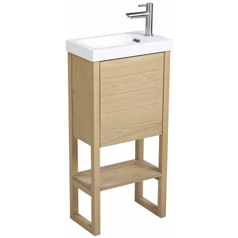 Meuble Lave-mains Vasque Blanche ATOLL 4 Meuble Lave-mains Vasque Blanche ATOLL – Image 2