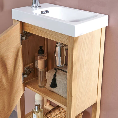 Meuble Lave-mains Vasque Blanche ATOLL 6 Meuble Lave-mains Vasque Blanche ATOLL – Image 4