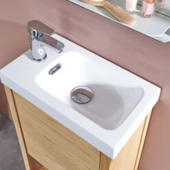 Meuble Lave-mains Vasque Blanche ATOLL 11 Meuble Lave-mains Vasque Blanche ATOLL -Songmics Soldes Magasin 29330244 5