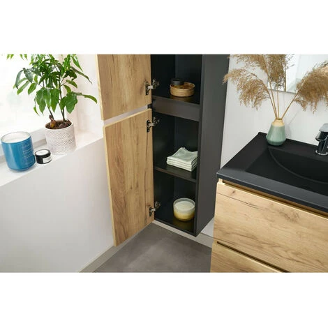 Colonne De Salle De Bain BOBOCHIC - Colonne De Salle De Bain 140 Cm KALEO Marron 6 Colonne De Salle De Bain BOBOCHIC - Colonne De Salle De Bain 140 Cm KALEO Marron – Image 4