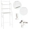 Colonne De Toilette,Meuble WC Etagere De Stockage PR Toilette, Salle Bain Rack De Stockage A Trois Couches - Blanc -Songmics Soldes Magasin 32327356 1