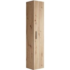 Armoire De Rangement De Pluto Hauteur 150cm Chene - Meuble De Rangement Haut Placard Armoire Colonne