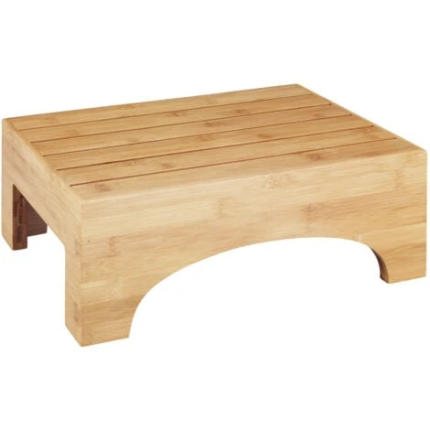 WENKO Marche Pied Salle De Bain Bambusa, Repose Pied Salle De Bain, Bois Bambou, 40x30x15 Cm, Marron 3 WENKO Marche Pied Salle De Bain Bambusa, Repose Pied Salle De Bain, Bois Bambou, 40x30x15 Cm, Marron