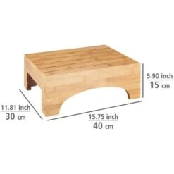 WENKO Marche Pied Salle De Bain Bambusa, Repose Pied Salle De Bain, Bois Bambou, 40x30x15 Cm, Marron 9 WENKO Marche Pied Salle De Bain Bambusa, Repose Pied Salle De Bain, Bois Bambou, 40x30x15 Cm, Marron -Songmics Soldes Magasin 34587162 3