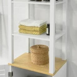SoBuy BZR43-W Meuble Colonne De Salle De Bain Armoire Haute Meuble De Rangement -Songmics Soldes Magasin 36910219 4