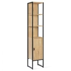 Meuble Colonne Salle De Bain DETROIT 1 Porte Design Industriel