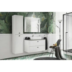 Armoire Miroir Mural - 100 X 16 X 75 Cm - Cuba White - Livraison Gratuite -Songmics Soldes Magasin 40608111 4