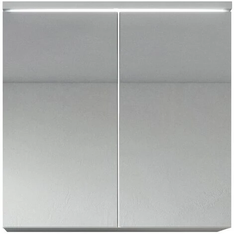 Meuble A Miroir Toledo 60 X 60 Cm Blanc - Miroir Armoire Miroir Salle De Bains Verre Armoire De Rangement 5 Meuble A Miroir Toledo 60 X 60 Cm Blanc - Miroir Armoire Miroir Salle De Bains Verre Armoire De Rangement – Image 3