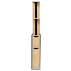 Meuble WC 2 Portes DETROIT Avec étagères Design Industriel -Songmics Soldes Magasin 48714006 5