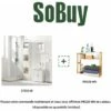 SoBuy STR10-W Meuble Colonne De Salle De Bain Armoire De Rangement Placard De Rangement Armoire Sur Pied Avec 2 Portes Et 2 Tiroirs Blanc 1 SoBuy STR10-W Meuble Colonne De Salle De Bain Armoire De Rangement Placard De Rangement Armoire Sur Pied Avec 2 Portes Et 2 Tiroirs Blanc -Songmics Soldes Magasin 48846143 1