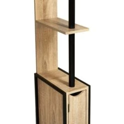 Meuble WC Effet Bois Et Métal Type Industriel 9 Meuble WC Effet Bois Et Métal Type Industriel -Songmics Soldes Magasin 50763539 3