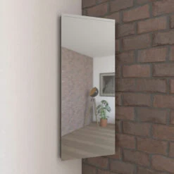 ARMOIRE MIROIR EN ACIER INOXYDABLE POUR COIN - 80x30x175