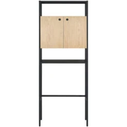 Meuble Wc Pont De Rangement étagère Wc Bois Et Métal JAMY -Songmics Soldes Magasin 53519704 3