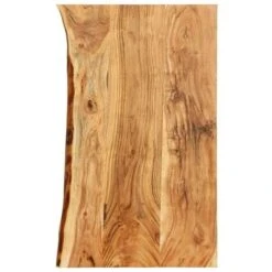 Songmics Soldes Magasin 43 Hommoo Dessus De Meuble-lavabo De Salle De Bain Acacia 100x55x3,8 Cm