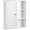VASAGLE Armoire De Salle De Bains Armoire Murale Armoire à Pharmacie Etagères Rangement 1 Porte Et Des étagères 1 Paroi Réglable Sans Miroir Couleur Blanche Par SONGMICS BBC20WT -Songmics Soldes Magasin 5725944 1