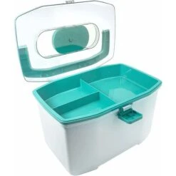 Medikamentenbox, BR-Life Familien-Erste-Hilfe-Box, Aufbewahrungsbox, Tragbarer Medizinschrank, 2 Schichten Mit Mini-Pillenbox -Songmics Soldes Magasin 60070213 3