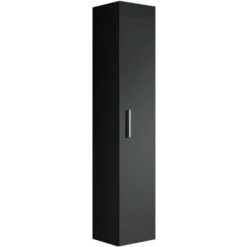 Armoire De Rangement De Pluto Hauteur 150cm Noir - Meuble De Rangement Haut Placard Armoire Colonne