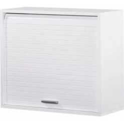 Rangement à Rideau Mural Blanc Cool L 60 X H 54 X P 25 Cm 11 Rangement à Rideau Mural Blanc Cool L 60 X H 54 X P 25 Cm -Songmics Soldes Magasin 66901000 5
