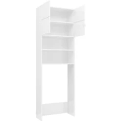 Meuble Machine à Laver | Meuble Pour WC Blanc Brillant 64x25,5x190 Cm 57548 11 Meuble Machine à Laver | Meuble Pour WC Blanc Brillant 64x25,5x190 Cm 57548 -Songmics Soldes Magasin 70591491 5