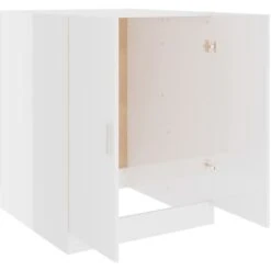 Meuble Machine à Laver | Meuble Pour WC Blanc Brillant 71x71,5x91,5 Cm 58091 -Songmics Soldes Magasin 70591948 4
