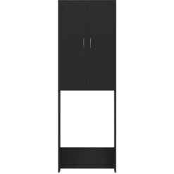 Meuble Pour Machine à Laver Noir 64x25,5x190 Cm -Songmics Soldes Magasin 75087072 3