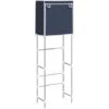 Support De Rangement 2 Niveaux Sur Toilette Bleu 56x30x170 Cm VidaXL 2 Support De Rangement 2 Niveaux Sur Toilette Bleu 56x30x170 Cm VidaXL -Songmics Soldes Magasin 75652317 1