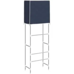 Support De Rangement 2 Niveaux Sur Toilette Bleu 56x30x170 Cm VidaXL 11 Support De Rangement 2 Niveaux Sur Toilette Bleu 56x30x170 Cm VidaXL -Songmics Soldes Magasin 75652317 5