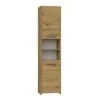 PISA - Armoire De Salle De Bains Style Moderne- 170x40x30cm - Meuble Colonne Salle De Bains - Rangement Salle De Bains - Aspect Bois -Songmics Soldes Magasin 76969848 1