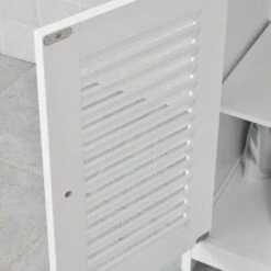Meuble Sous-Lavabo Meuble De Salle De Bain Vasque - 2 Portes Et 2 étages à L’intérieur -Blanc SoBuy® FRG237-W -Songmics Soldes Magasin 7927854 4