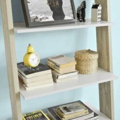 Bibliothèque Étagère De Rangement 5 étagères Avec 1 Tiroir Modern – L65xP40xH179cm FRG112-WN SoBuy® -Songmics Soldes Magasin 8039453 4