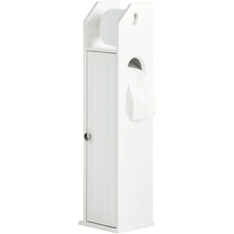 Support Papier Toilette Armoir Porte-papier Toilettes Porte Brosse WC En Bois - Blanc FRG135-W SoBuy® 3 Support Papier Toilette Armoir Porte-papier Toilettes Porte Brosse WC En Bois - Blanc FRG135-W SoBuy®