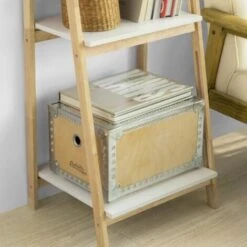 Bibliothèque Étagère Pliable Style échelle Avec 4 Niveaux De Rangement FRG162-N SoBuy® -Songmics Soldes Magasin 8039464 5
