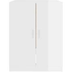 Meuble WC Moderne - Meuble Pour Machine à Laver Blanc Brillant 71x71,5x91,5 Cm FR4722 -Songmics Soldes Magasin 81592849 3