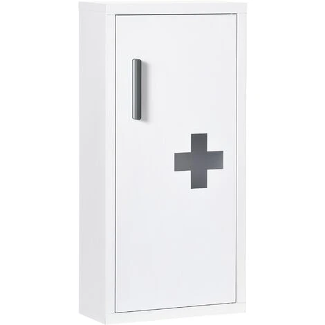 Armoire à Pharmacie 2 étagères 3 Niveaux Dim. 30L X 12l X 60H Cm Logo Croix Transparent Acier Blanc 3 Armoire à Pharmacie 2 étagères 3 Niveaux Dim. 30L X 12l X 60H Cm Logo Croix Transparent Acier Blanc