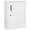 Armoire à Pharmacie 2 étagères 3 Niv. Verrouillables Dim. 40L X 15l X 53H Cm 2 Clés Logo Croix Acier Blanc -Songmics Soldes Magasin 82741079 1