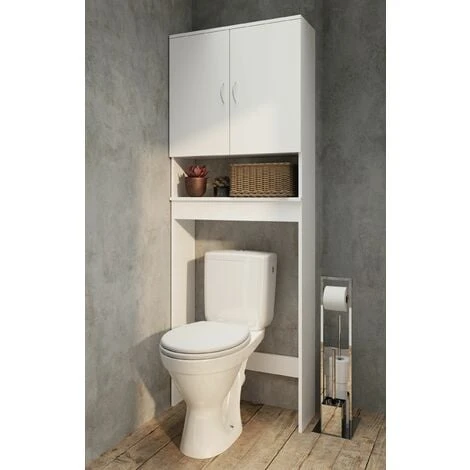 ALLIBERT Meuble WC SOLITA 60cm - Blanc Mat 4 ALLIBERT Meuble WC SOLITA 60cm - Blanc Mat – Image 2