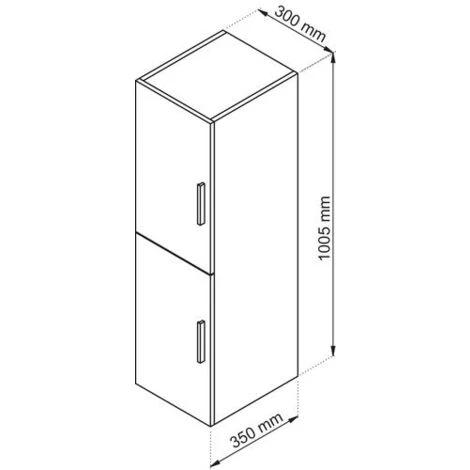 Colonne à Suspendre TANARO - 30cm - Bois - Mélaminé - Livré En Kit- One Pack 5 Colonne à Suspendre TANARO - 30cm - Bois - Mélaminé - Livré En Kit- One Pack – Image 3