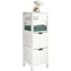 Meuble Colonne Meuble Bas De Salle De Bain Armoire Toilette – 1 étage Et 2 Tiroirs FRG127-W SoBuy® -Songmics Soldes Magasin 8466802 1
