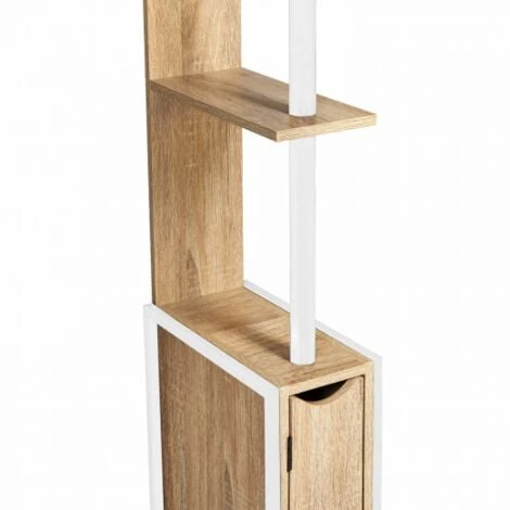 Meuble WC 2 Portes DETROIT Avec étagères Métal Blanc Design Industriel 7 Meuble WC 2 Portes DETROIT Avec étagères Métal Blanc Design Industriel – Image 5