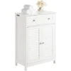 Meuble Bas De Salle De Bain Armoire Toilette Buffet Commode – Blanc FRG238-W SoBuy® -Songmics Soldes Magasin 8848422 1