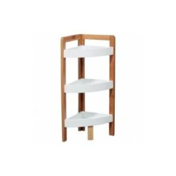 Etagère D'angle 3 Niveaux Lea Blanc