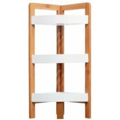 Etagère D'angle 3 Niveaux Lea Blanc -Songmics Soldes Magasin 88719680 3