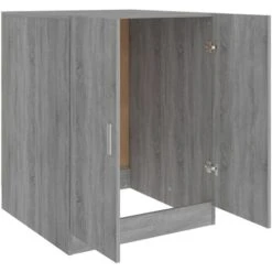 Meuble Pour Machine à Laver Sonoma Gris 71x71,5x91,5 Cm -Songmics Soldes Magasin 89826476 5
