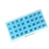 Le Pilulier Mensuel 31 Compartiments, 1 Par Jour, 4 Semaines Mois 31 Jours Pilulier, Bleu -Songmics Soldes Magasin 94709337 1